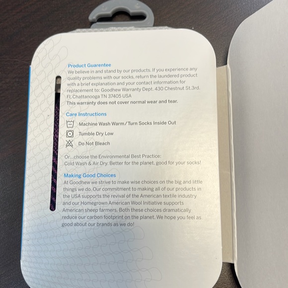 Goodhew Diamond Maze Knee High Merino Socks - size S/M and M/L in Violet. - Picture 6 of 7